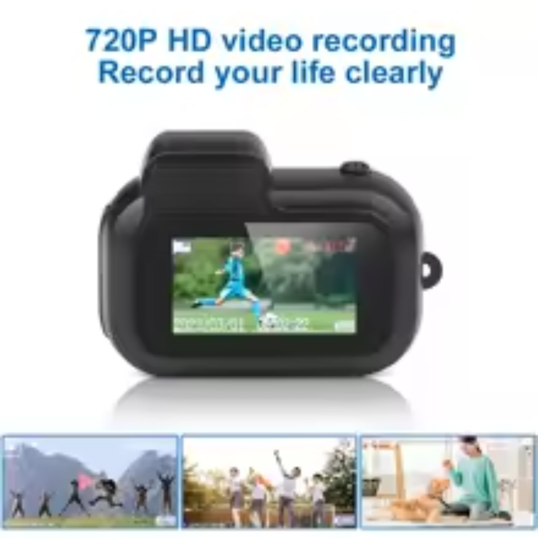 Retro Mini Camera With Screen Indoor Home Outdoor 1080p HD